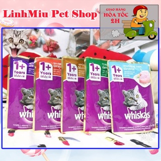 Pate Whiskas cho mèo lớn và mèo con 80g các vị