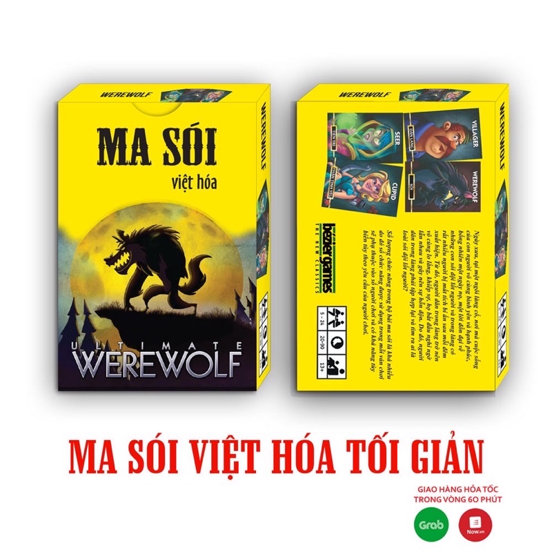 Bộ Bài Ma Sói phiên bản Việt Hoá, hàng loại 1 - VPP Brendo