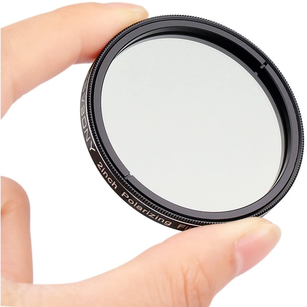 Svbony Bộ lọc phân cực tuyến tính Tăng độ tương phản Giảm độ chói Tăng chi tiết cho quan sát hành tinh mặt trăng 1,25 / 2 inch