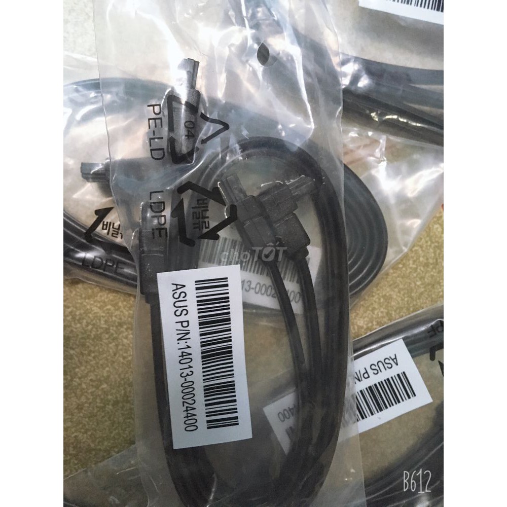 Dây Cáp Cable SATA 3 (6Gb/s) - Hàng Zin theo Main Giga/Asus dùng cho Máy Tính Bàn/Server