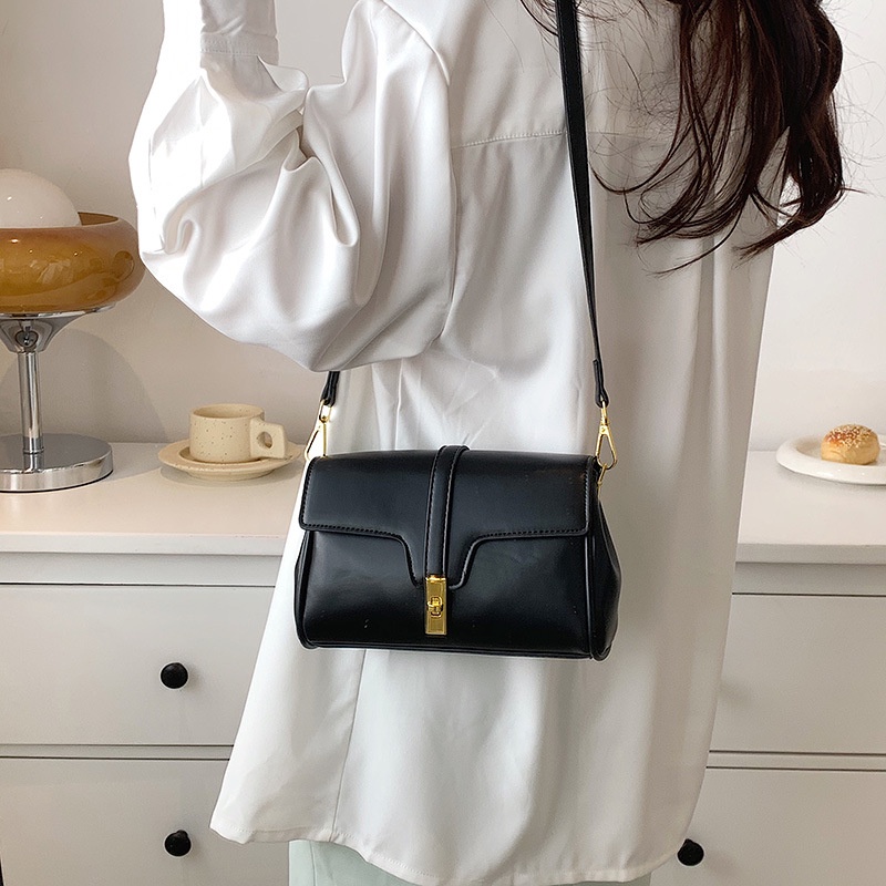 Túi Đeo Chéo Dáng Vuông Nhỏ Có Khóa Đa Năng Thời Trang Cho Nữ