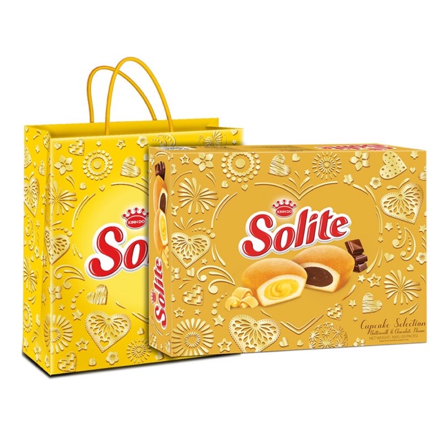 Bánh solite bơ socola hộp sang