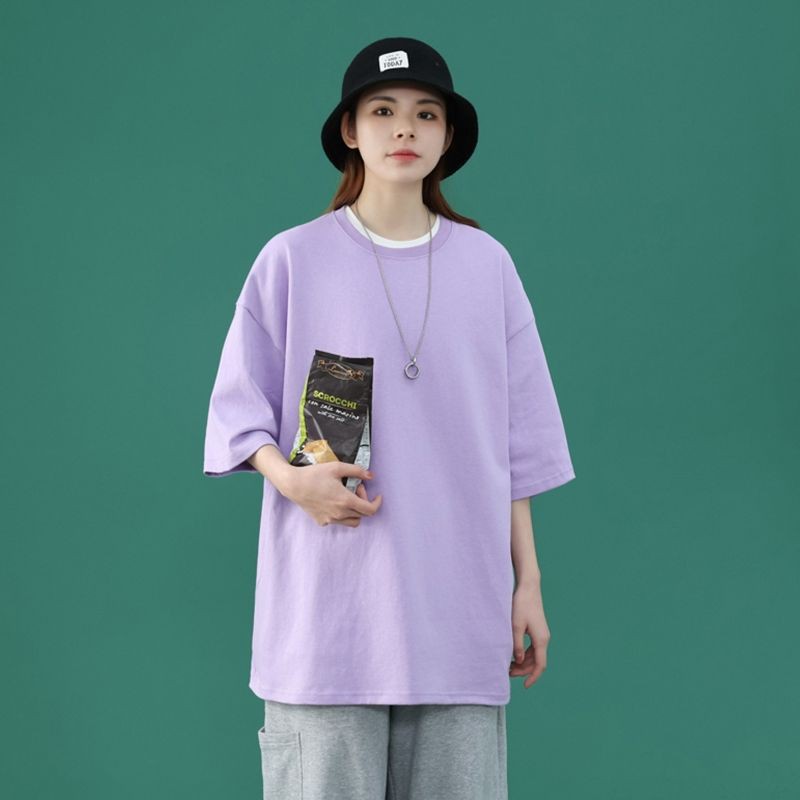 áo thun tay lỡ nam .nữ  form rộng unisex chất cotton dày đẹp (kèm ảnh thật)