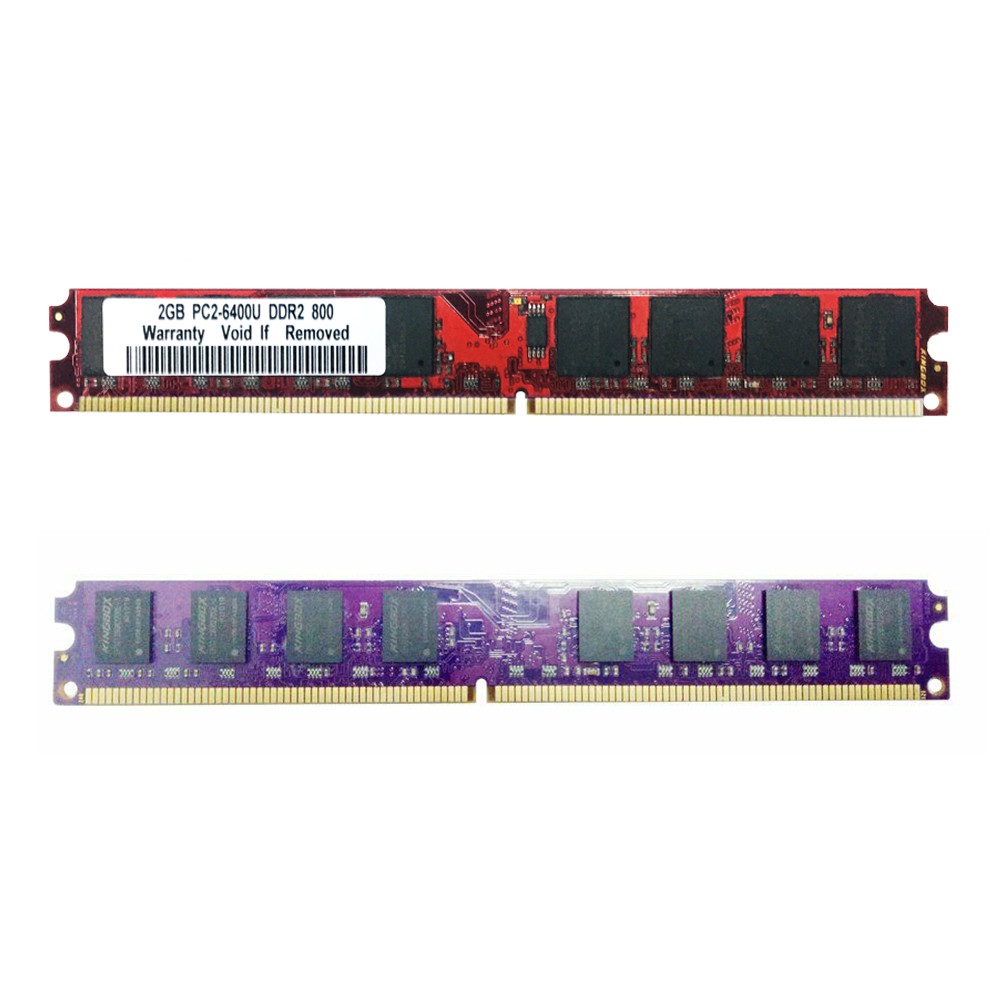 Bộ Nhớ RAM KINGBOX 2GB DDR2 800MHz PC2-6400U DIMM 240Pin CL6 Cho Máy Tính