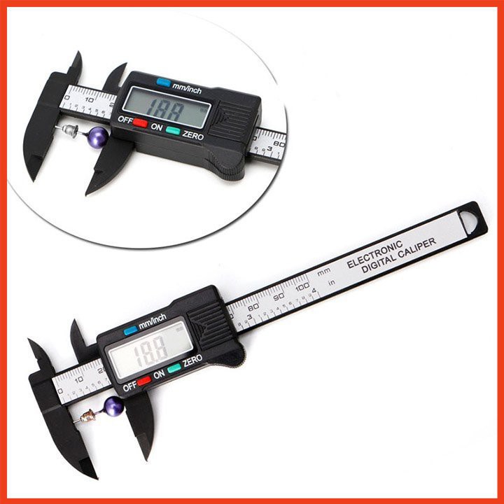 Thước Kẹp -Thước Cặp Điện Tử Đo Đường Kính Sợi Nhựa Carbon 150mm