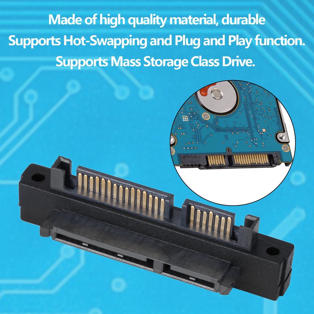 Đầu Chuyển Đổi Sata 22pin (7 + 15) Sang 22pin (7 + 15) | BigBuy360 - bigbuy360.vn