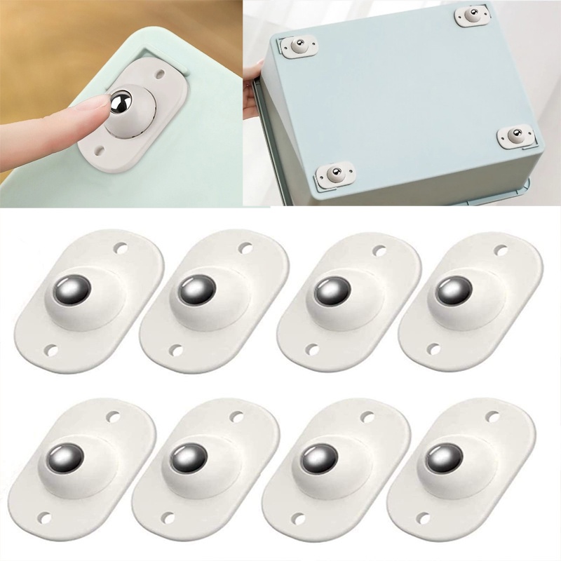 Bánh Xe Xoay 360 Độ Tự Dính Thông Dụng Cho Hộp Đựng Đồ Nội Thất Đa Năng