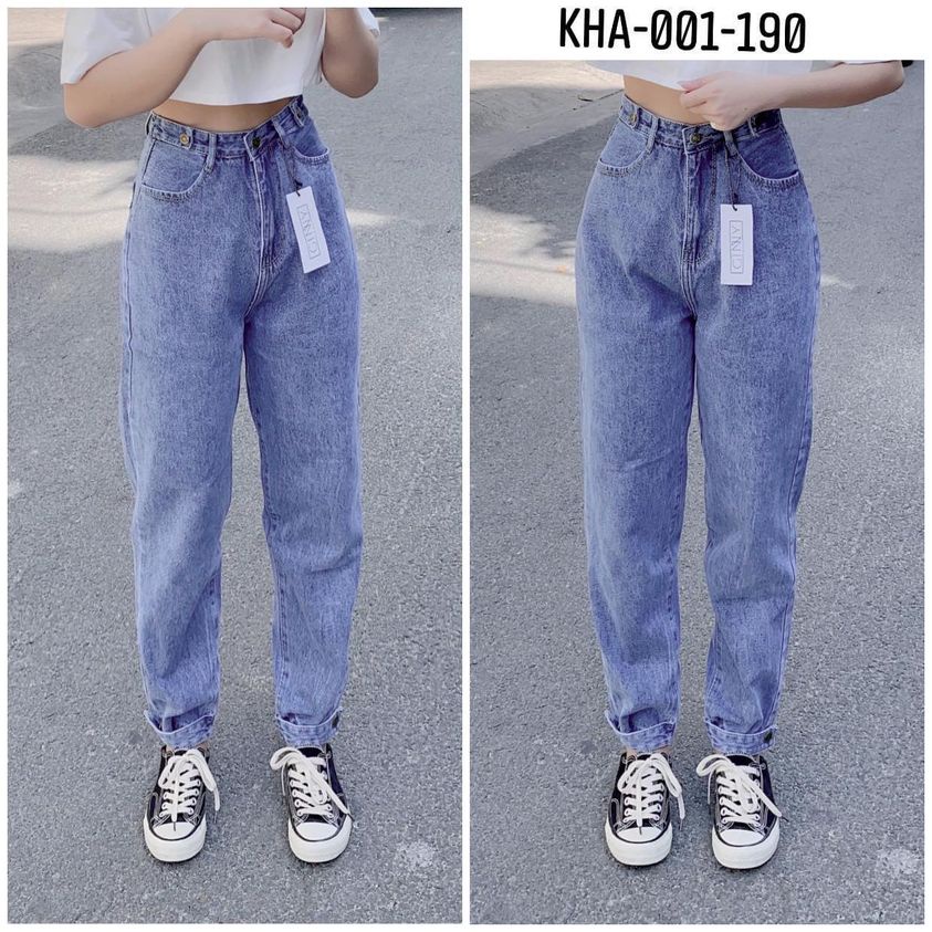 QUẦN JEAN FORM BAGGY 9 TẤC KHA001 | Thời Trang | Năng Động | GinHouse Shop