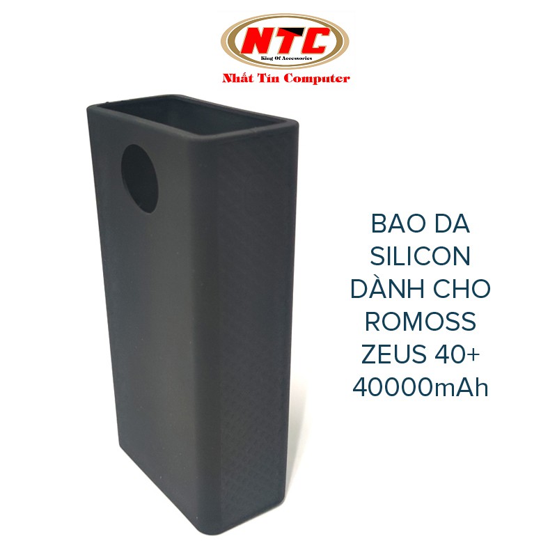 Bao da silicon dành cho pin dự phòng Romoss ZEUS 40+ chống trơn trượt (Màu ngẫu nhiên)