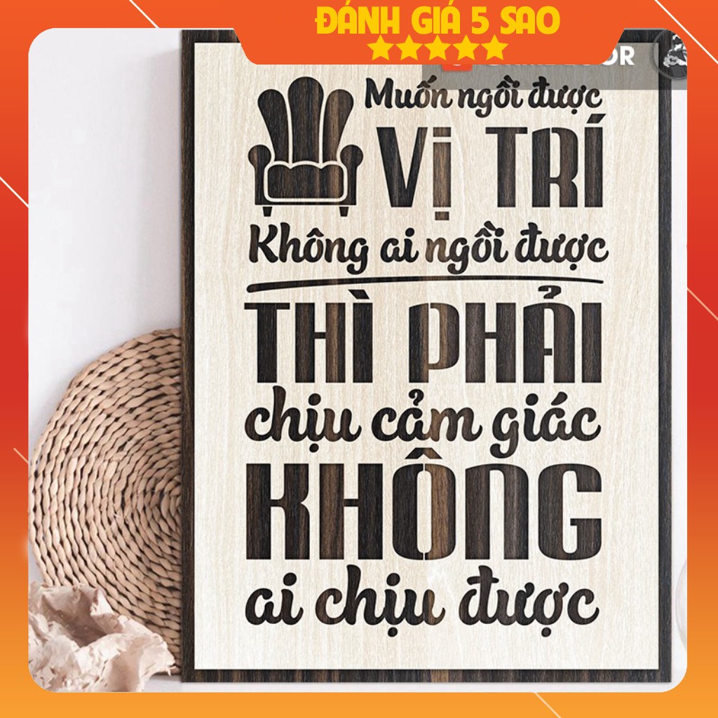 Tranh tạo động lực treo tường trang trí văn phòng - Câu nói của Sơn Tùng MTP