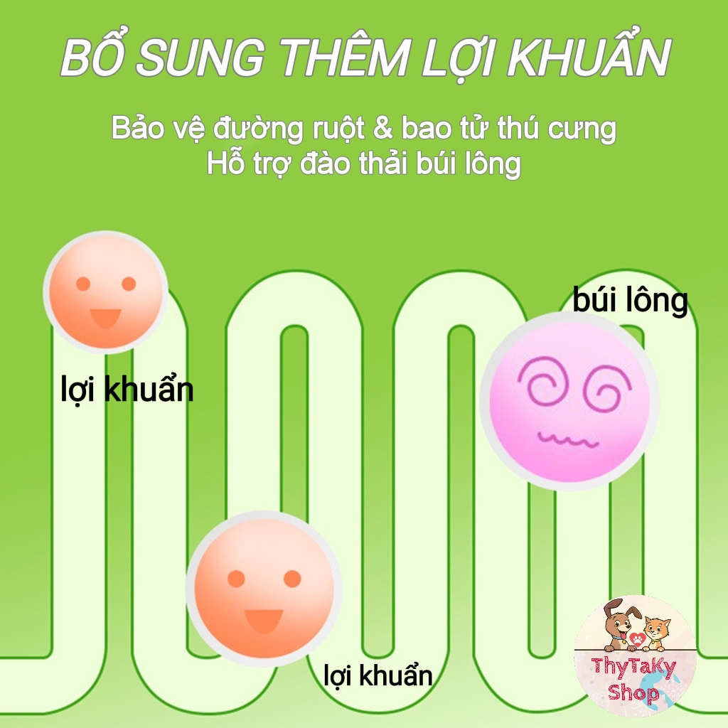 Gel tiêu búi lông dưỡng lông bổ sung lợi khuẩn cho mèo Dorrikey 130g