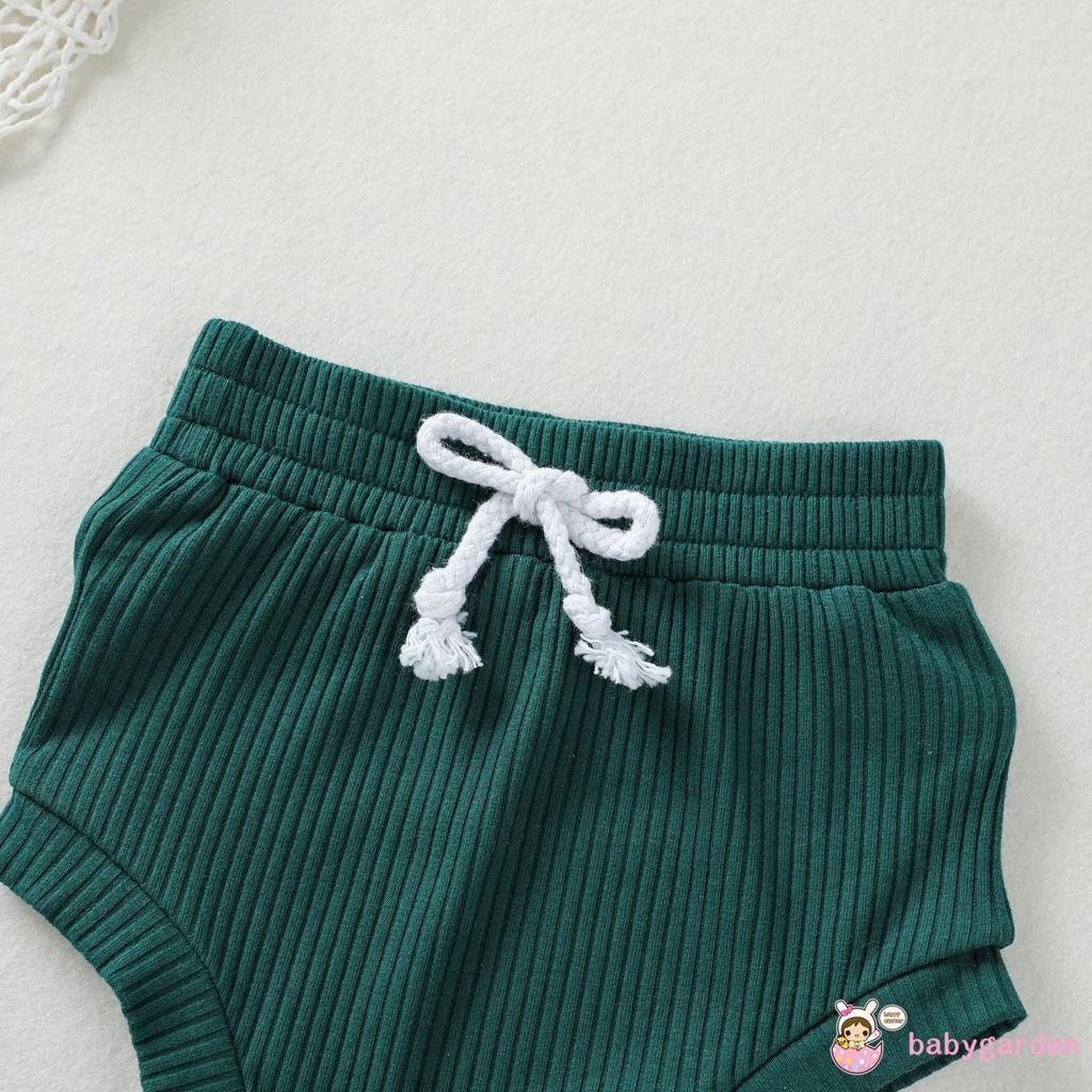 Bộ Áo không tay đính nơ phía trước + Quần short thời trang hè cho bé gái