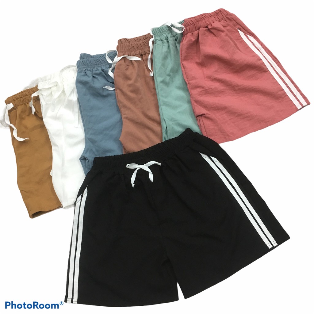 Quần đùi đũi sọc viền nữ đũi siêu mát , nhẹ nhàng, thấm hút mồ hôi cực tốt!!! | BigBuy360 - bigbuy360.vn