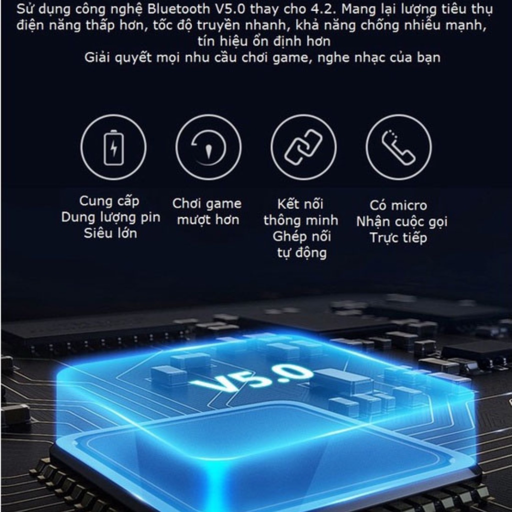 Tai nghe bluetooth gaming STP Pro Tai nghe không dây chơi game chống ồn định vị đổi tên bảo hành 6 tháng lỗi đổi SATOPA