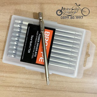 Mũi lục giác hoa thị T20 dài 100mm có lỗ