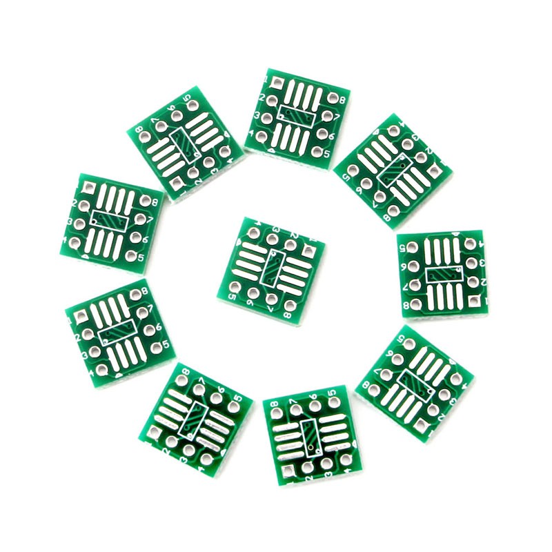 KOOL♥10Pcs SOP8 SSOP8 TSSOP8 to DIP8 Adapter Converter PCB Board