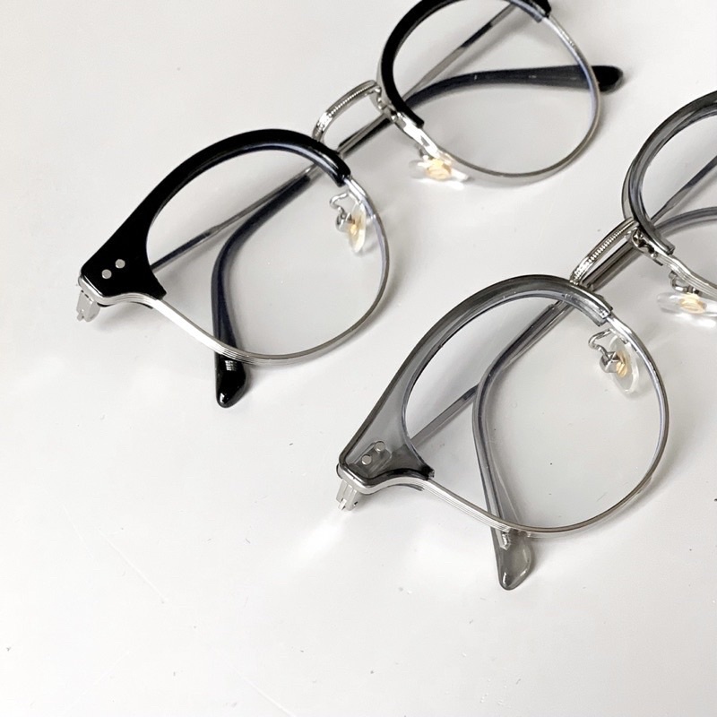 Gong kính cận nam nữ, clubmaster 20023 chống ánh sáng xanh, UV400 Jolie eyewear-Lắp tròng theo yêu cầu