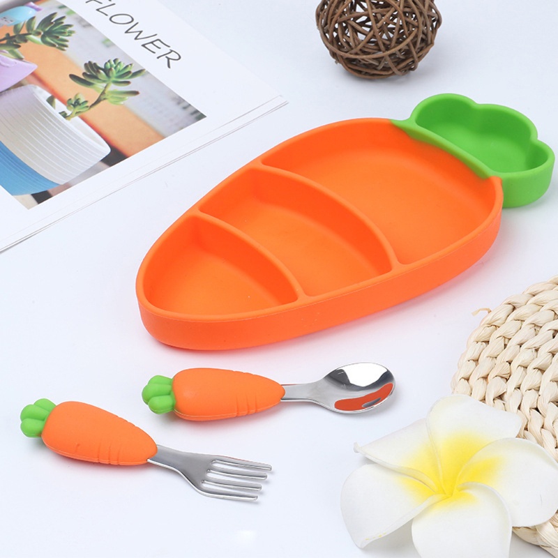 Bộ 4 Tô Ăn Silicone Thân Thiện Với Môi Trường Chống Thấm Nước Cho Bé