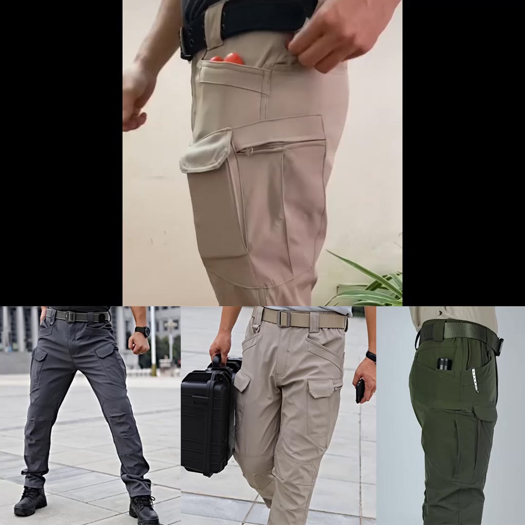 Quần cargo pants lính chiến thuật nhiều túi hộp trẻ trung - nam tính - mạnh mẽ với 4 màu cơ bản | BigBuy360 - bigbuy360.vn