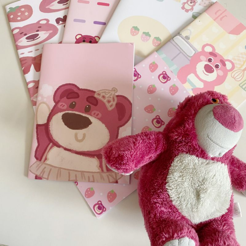 Tập viết kẻ ngang 80 trang (25x17cm) hình Gấu Lotso