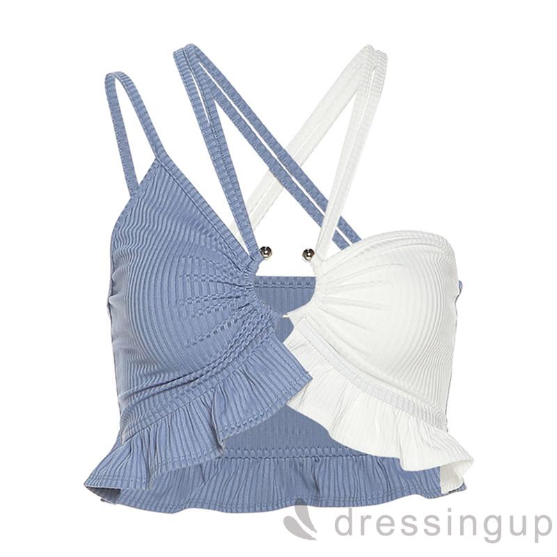 Áo Croptop Không Tay Màu Trơn Phong Cách Cá Tính Cho Nữ | BigBuy360 - bigbuy360.vn