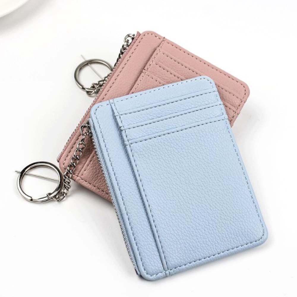Ví Da PU Mini Đựng Thẻ Dáng Ngắn Thời Trang Cho Nam