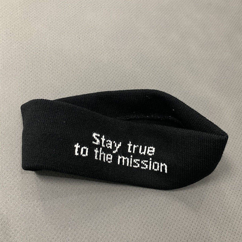 Băng đô dệt kim in chữ phong cách hip hop thời trang Hàn Quốc cho nam và nữ