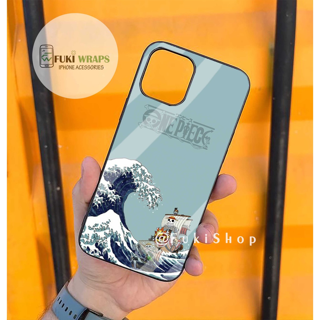 Ốp Lưng Kính Cường Lực / Case OnePiece Chống Vỡ Dành Cho 13ProMax 12ProMax 11ProMax X XSMAX Fukishop