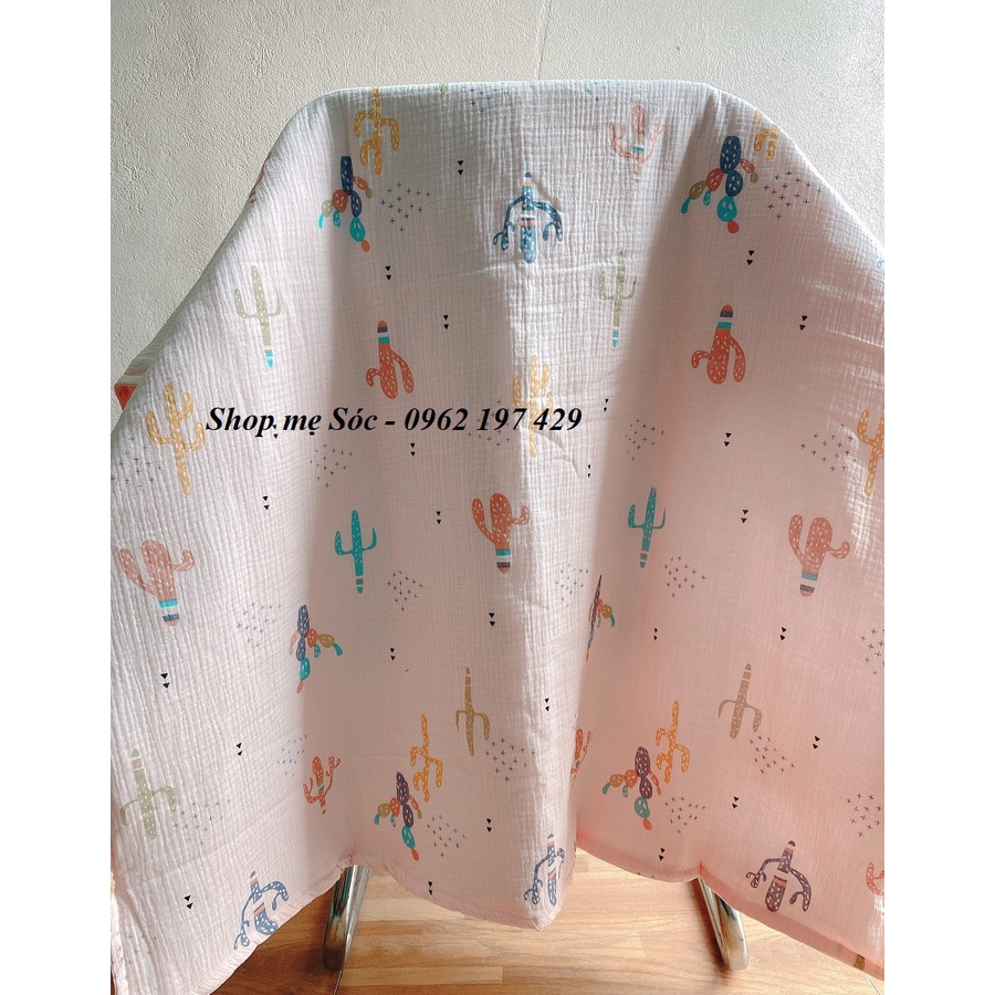 Chăn Xô Trần Bông BABYBEE Cho Bé Dầy Dặn Ấm Áp - Kích Thước 1m*1.2m