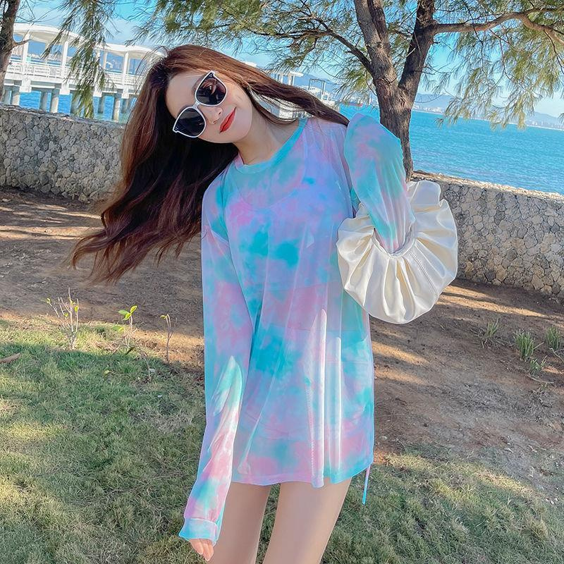 Bikini nữ ba mảnh đi biển xẻ tà dáng trẻ trung ôm eo nóng bỏng che bụng với áo ngực không có gọng thép | BigBuy360 - bigbuy360.vn