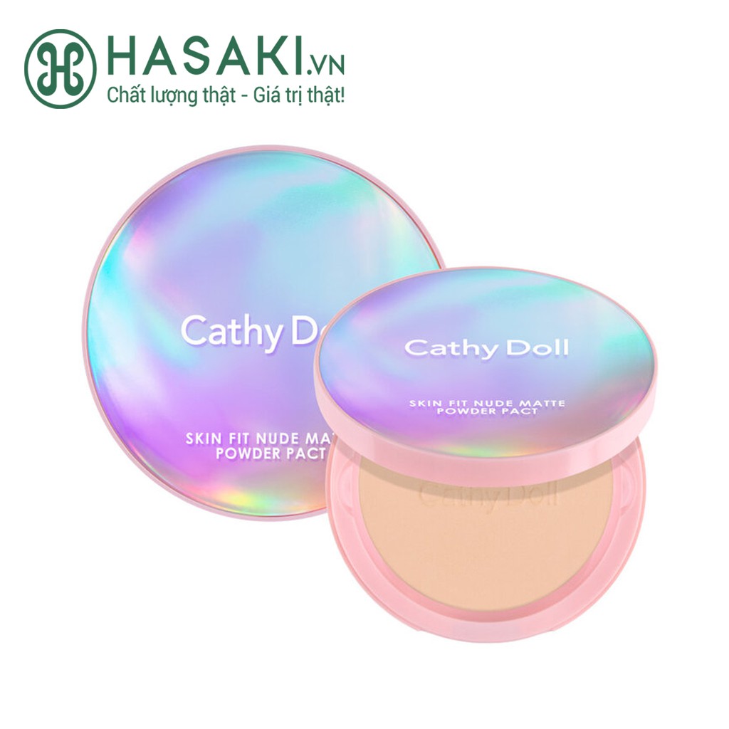 Phấn Phủ Cathy Doll Skin Fit Nude Matte Powder Pact SPF30 PA+++