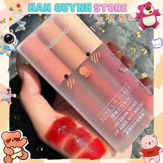 Set 3 Son Kem Lì HUDAPRO Siêu Xinh Chất Mềm Và Mịn Môi Cao Cấp