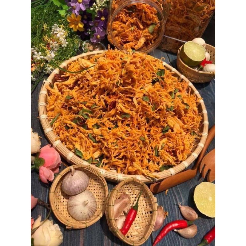 500gr Khô Gà Lá Chanh Loại 1 Cực Ngon, Cay Vừa, Chuẩn Vị