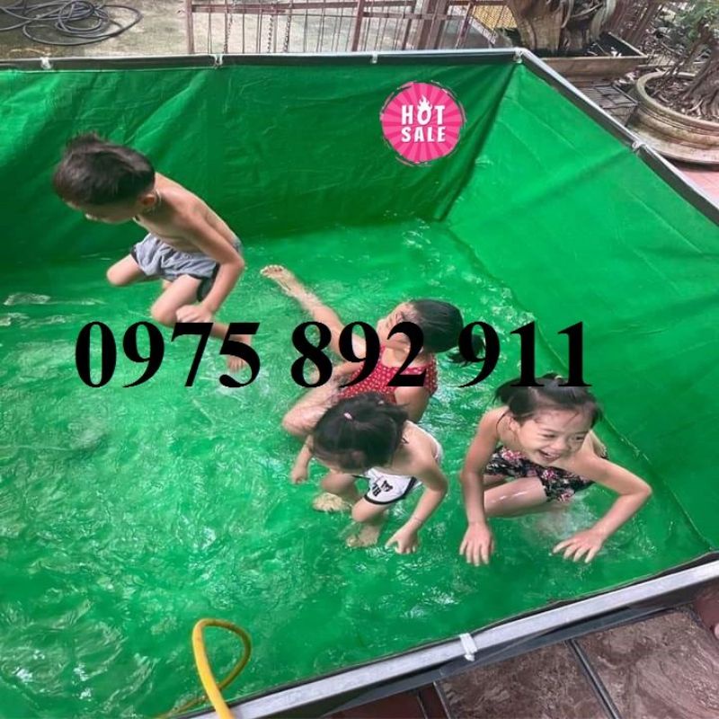 Hồ bể bạt nuôi , ếch , cá - 8m² (4x2x1)