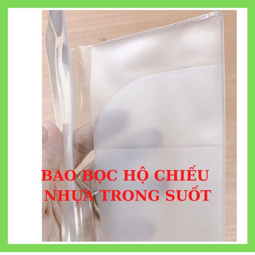 SÉT 20 CÁI BAO BỌC HỘ CHIẾU PVC, NHỰA TRONG SUỐT