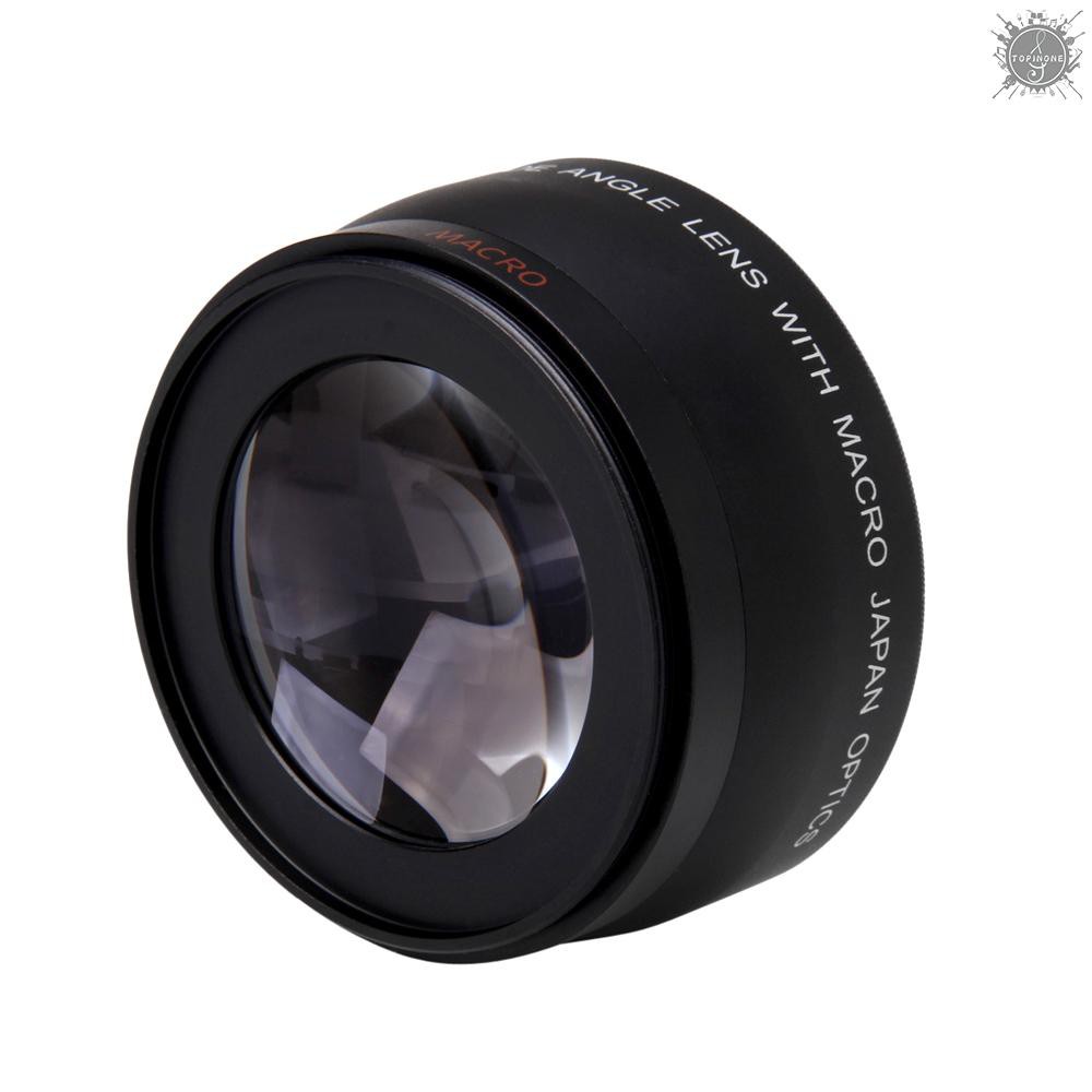 Ống Kính To Hd 52mm 0.45x Với Thấu Kính Macro Cho Máy Ảnh Canon Nikon Sony Pentax 52mm Dslr