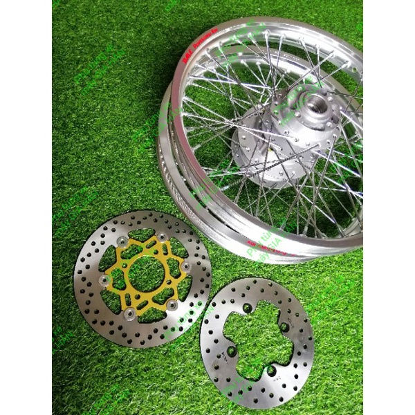 Bánh căm dành cho các dòng exciter 135 5 số côn tay ,đùm ya x1r bạc niềng nhôm thái dale bạc kèm đĩa trước sau msp 0019
