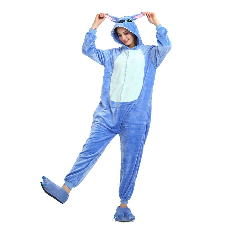 Bộ Đồ Ngủ Liền Thân Hóa Trang Khủng Long Hoạt Hình Dành Cho Người Lớn