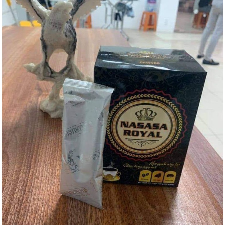 (sale bán lỗ mỗi tài khoản mua 1 lần) bán lẻ 1 gói Nasasa Royal 3in1 cacao+cafe+linh chi