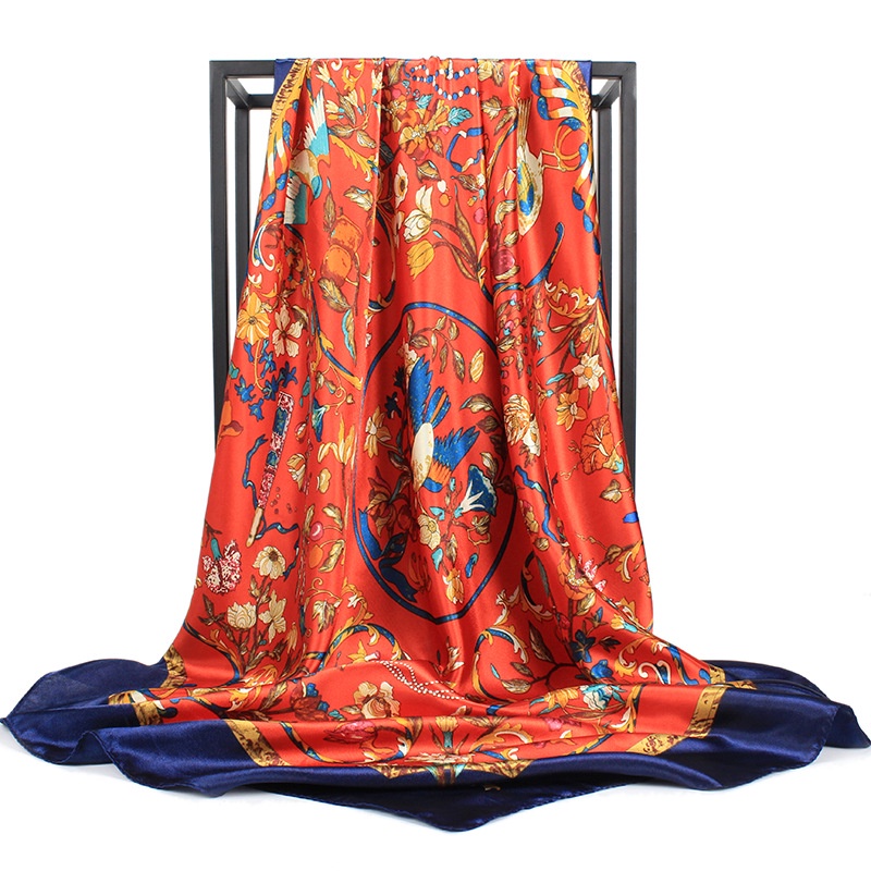 Khăn Choàng Vuông 90CM(35.4inch) WJ1003-69 Dành Cho Nữ