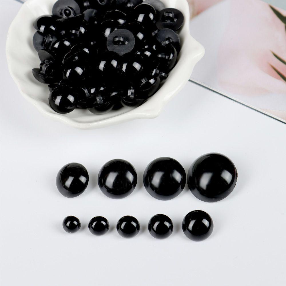 Bộ 50 Gấu Bông 9-25mm Mắt Đen An Toàn