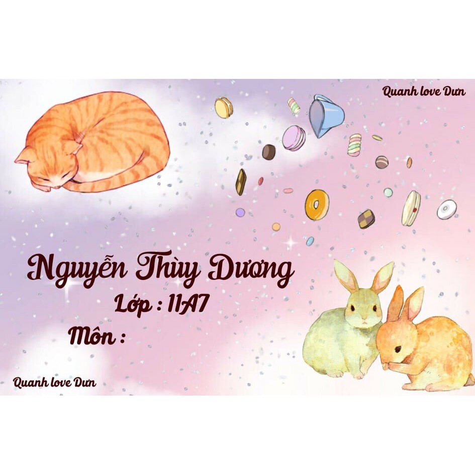 in nhãn vở và miếng dán tên đồ dùng học tập theo yêu cầu