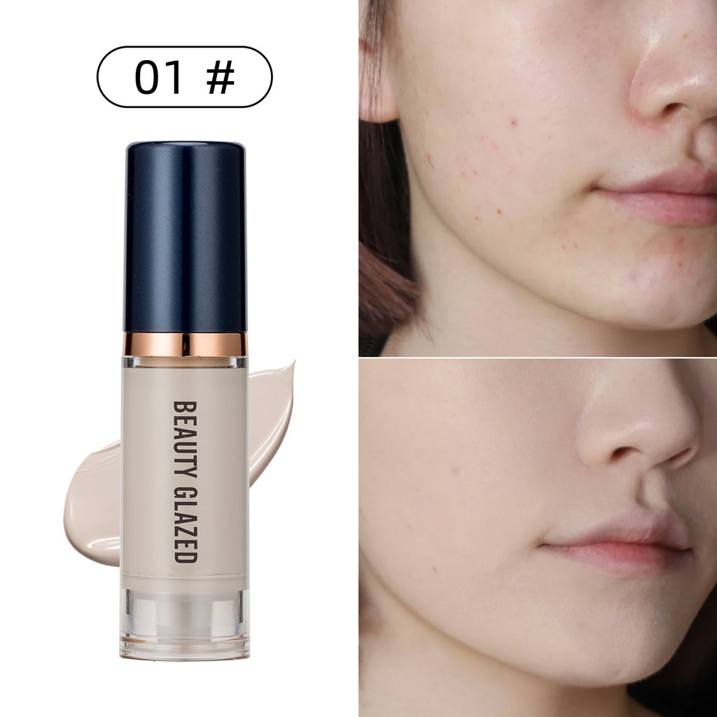 Kem nền mịn lâu trôi không thấm nước BEAUTY GLAZED kèm theo bông mút trang điểm | BigBuy360 - bigbuy360.vn