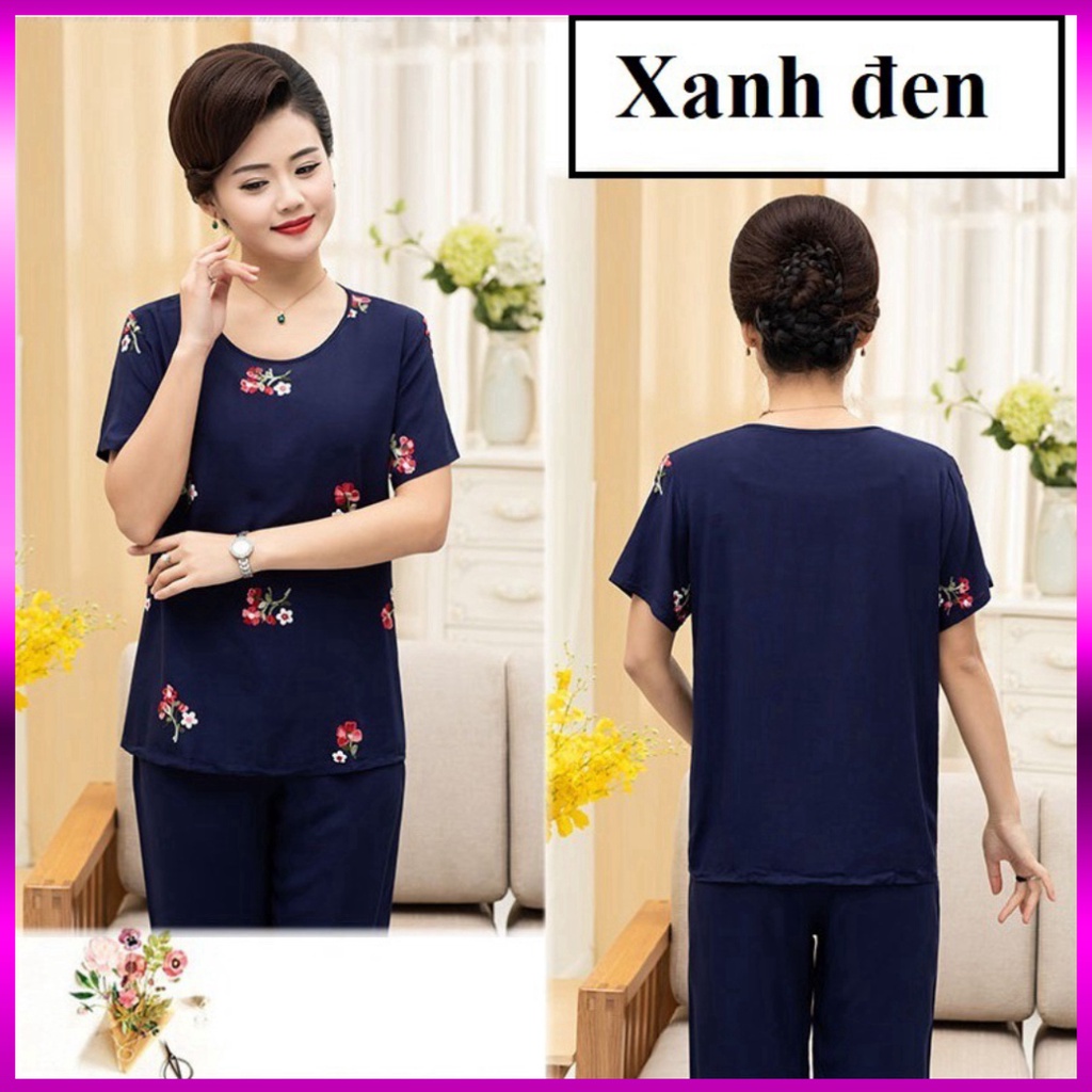 Bộ đồ mặc nhà cho người già, Bộ đồ mặc nhà trung niên_thuytien BỘ QUẦN ÁO CHO BÀ GIÀ