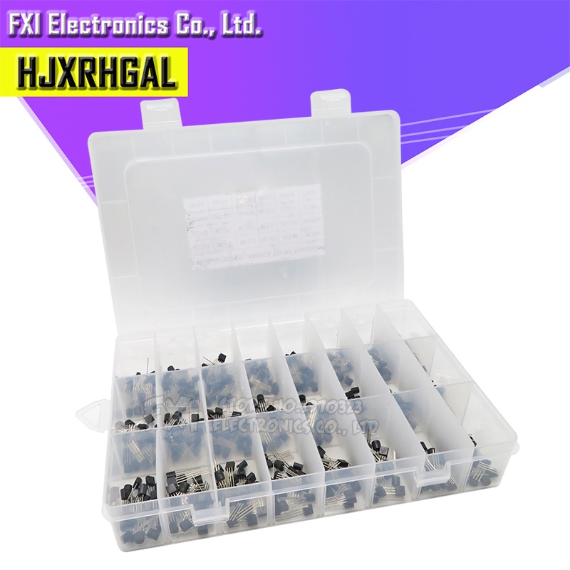 Bộ Linh Kiện Bán Dẫn 24Values TO-92 BC327 BC337 BC517 BC547 BC548 BC549 2N2222 3906 3904 5401 5551 C945 1015