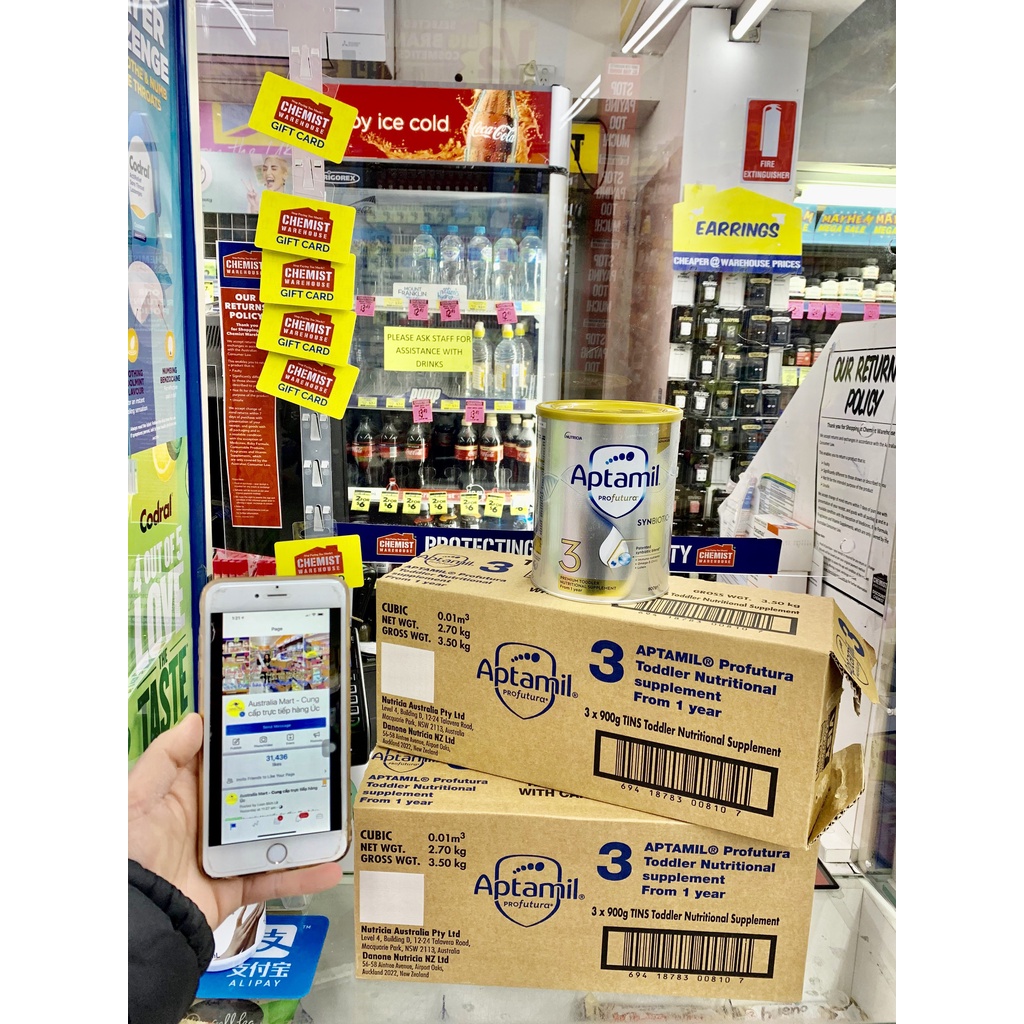 Sữa Bột Aptamil Profutura Úc Số 1-2-3-4 Bổ Sung Vitamin Và Phát Triển Toàn Diện Cho Bé 900g Mẫu Mới, Date 2023