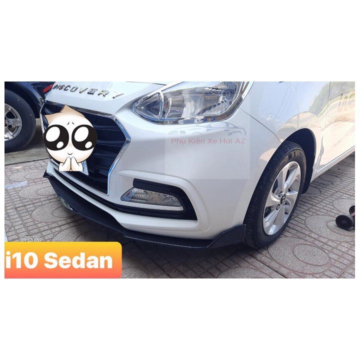 Cản Trước 2 Mảnh Nhựa ABS Cao Cấp Chống Va Đập Tốt Phía Dưới Có Gân Tăng Cứng Dành Cho I10 Sedan