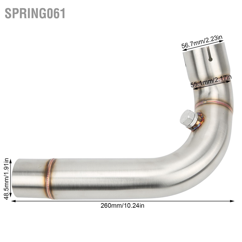 Ống Xả Khí Thải Bằng Inox 48.5mm Thay Thế Chuyên Dụng Cho Xe Mô Tô CBR600RR F5 2005 20