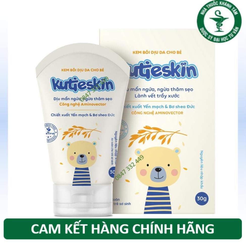 Kutieskin 30gr giành cho da Bé bị muỗi đốt côn trùng cắn