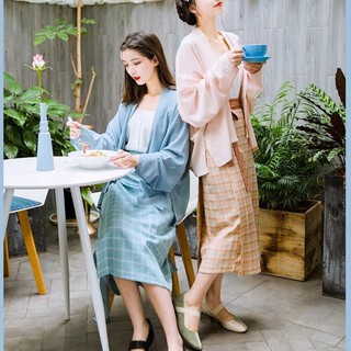 Bộ Hán phục cách tân thiết kế xinh xắn thời trang xuân hè cho nữ